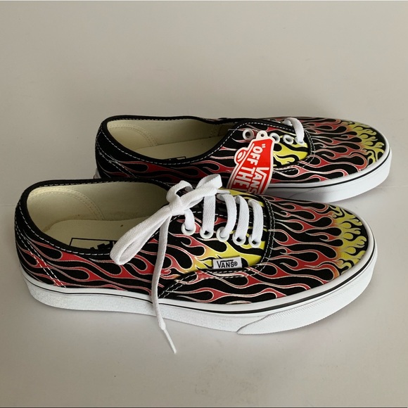Vans Authentic Mash up Flames Black/True White - Picture 5 of 5